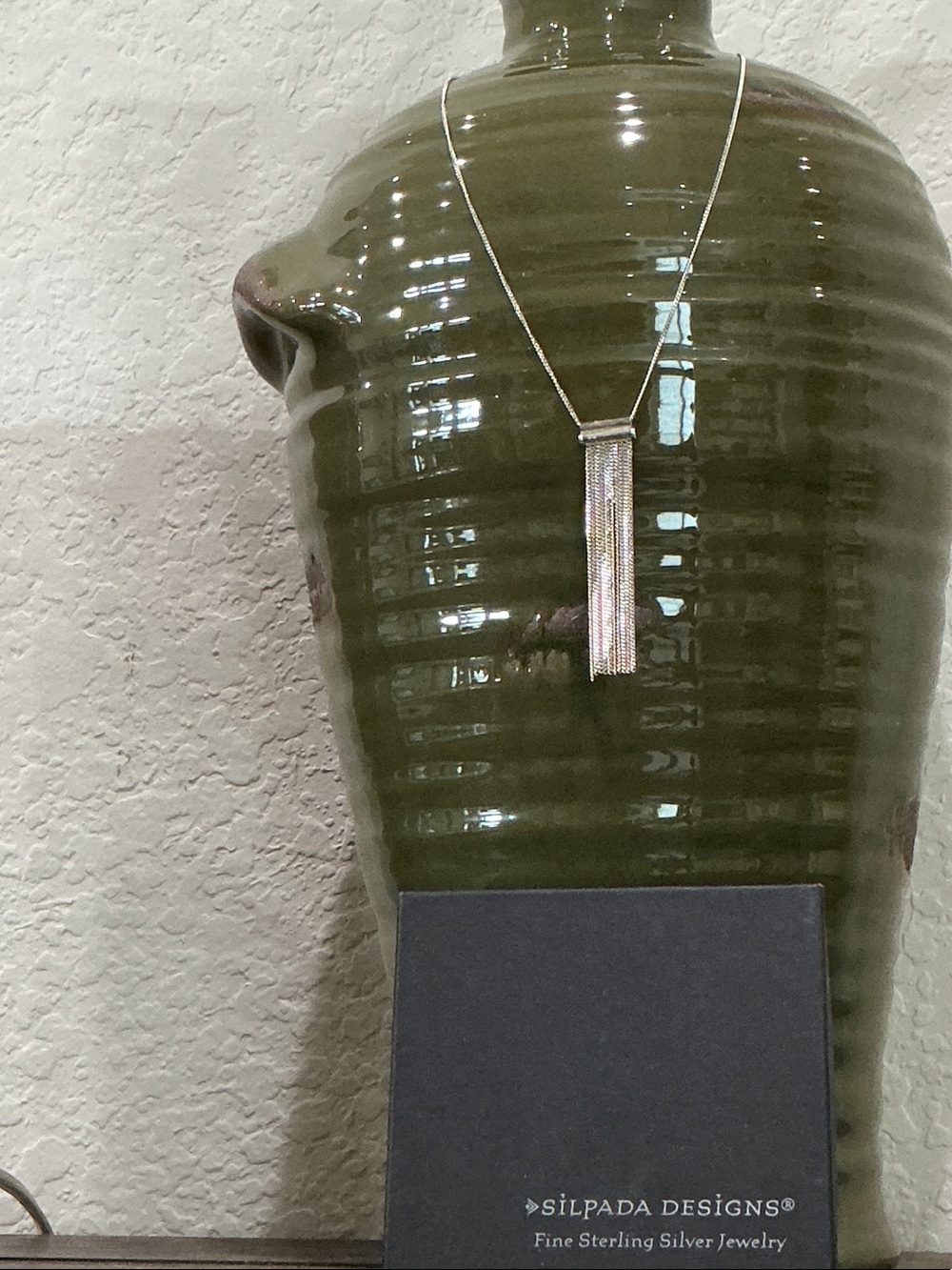 Silpada Sterling Silver Tassel Fringe Necklace - Silver